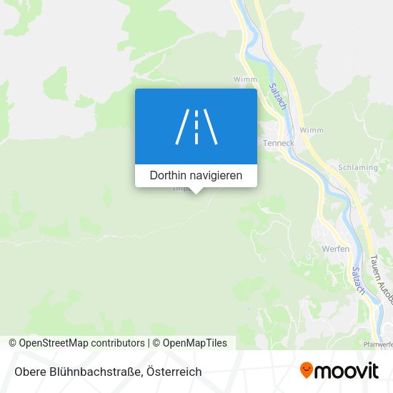 Obere Blühnbachstraße Karte