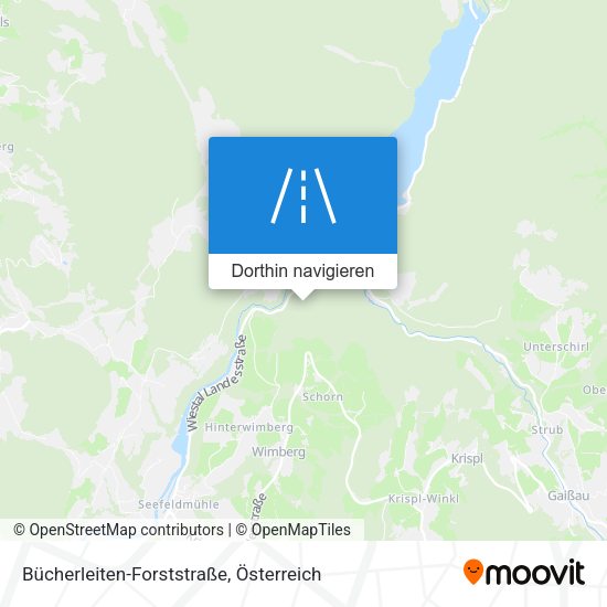 Bücherleiten-Forststraße Karte
