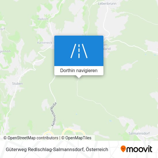 Güterweg Redlschlag-Salmannsdorf Karte