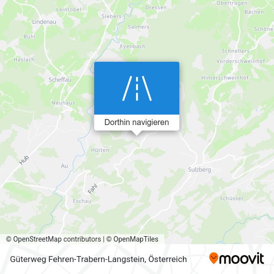 Güterweg Fehren-Trabern-Langstein Karte
