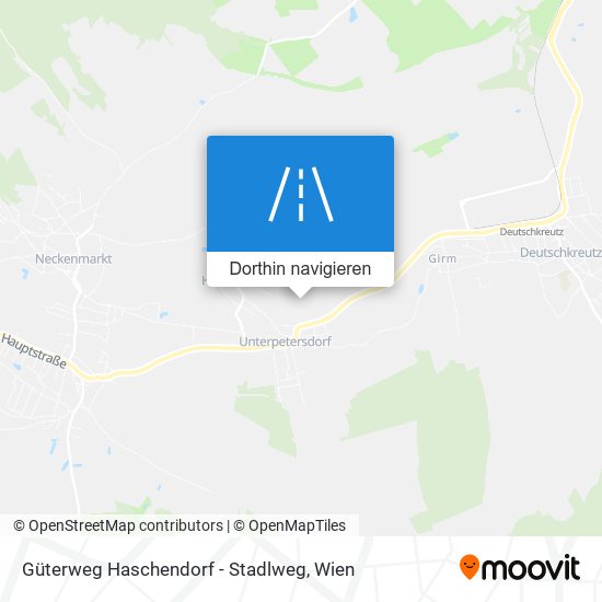 Güterweg Haschendorf - Stadlweg Karte