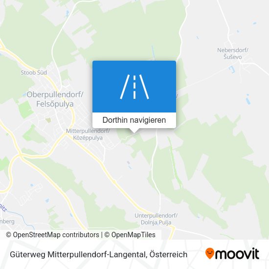 Güterweg Mitterpullendorf-Langental Karte