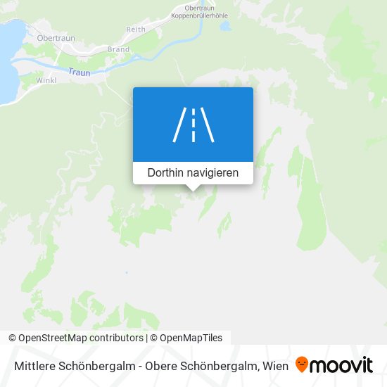 Mittlere Schönbergalm - Obere Schönbergalm Karte