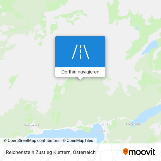 Reichenstein Zustieg Klettern Karte
