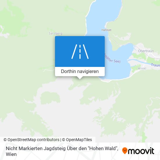 Nicht Markierten Jagdsteig Über den "Hohen Wald" Karte