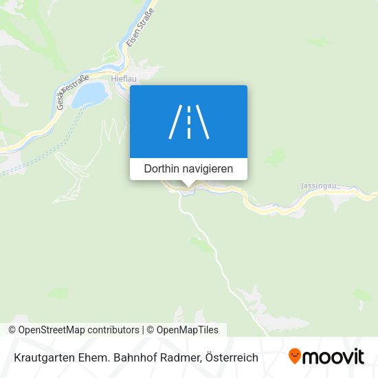 Krautgarten Ehem. Bahnhof Radmer Karte