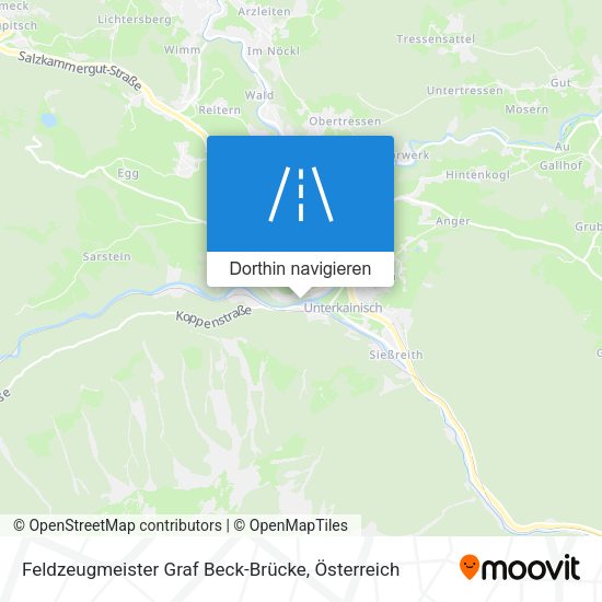 Feldzeugmeister Graf Beck-Brücke Karte