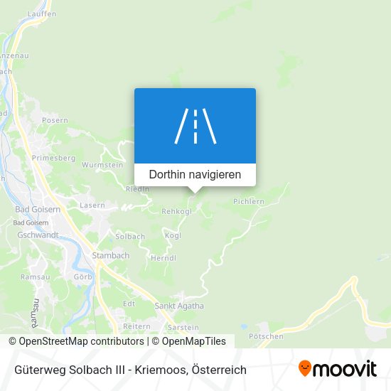 Güterweg Solbach III - Kriemoos Karte
