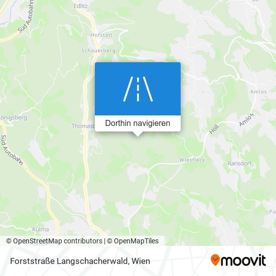Forststraße Langschacherwald Karte