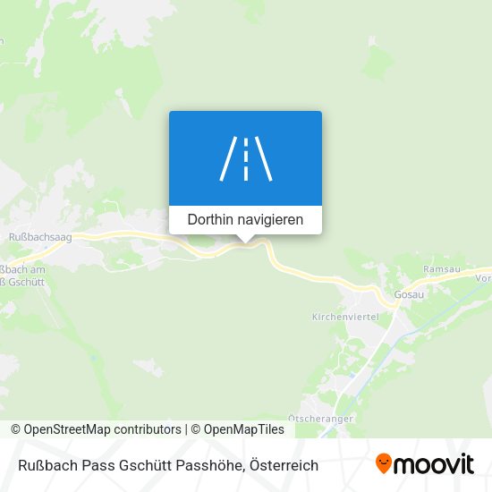 Rußbach Pass Gschütt Passhöhe Karte