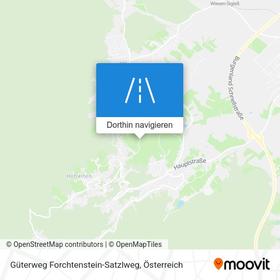 Güterweg Forchtenstein-Satzlweg Karte