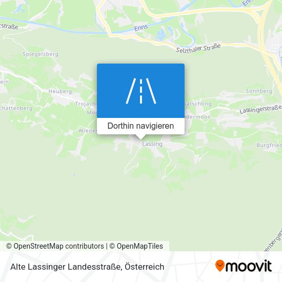 Alte Lassinger Landesstraße Karte