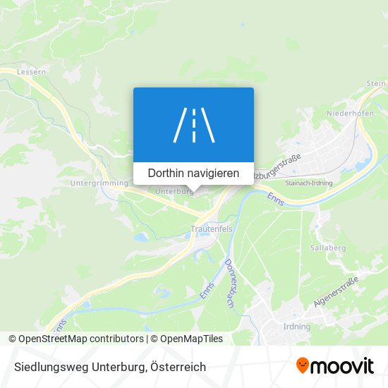 Siedlungsweg Unterburg Karte