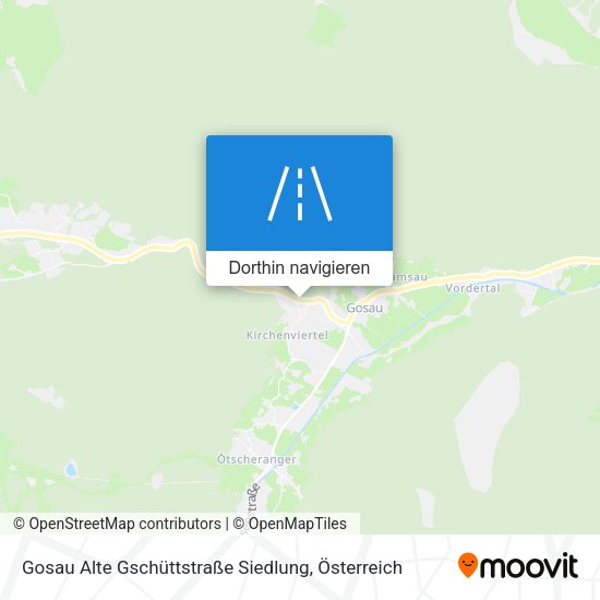 Gosau Alte Gschüttstraße Siedlung Karte