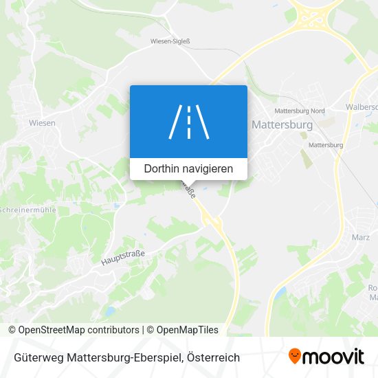 Güterweg Mattersburg-Eberspiel Karte
