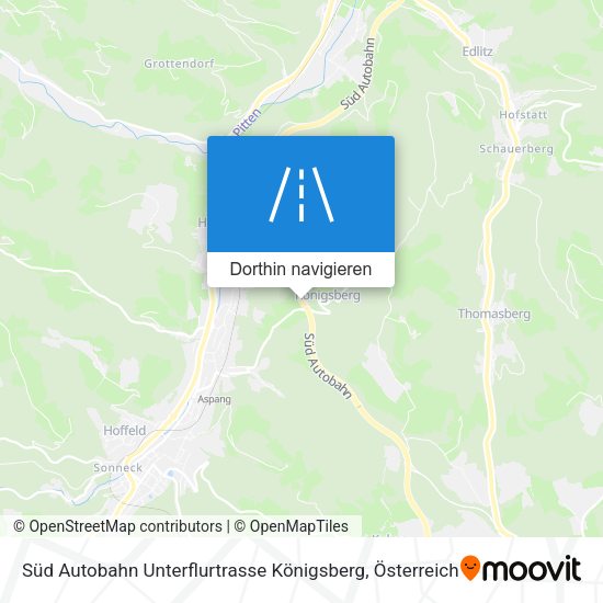 Süd Autobahn Unterflurtrasse Königsberg Karte