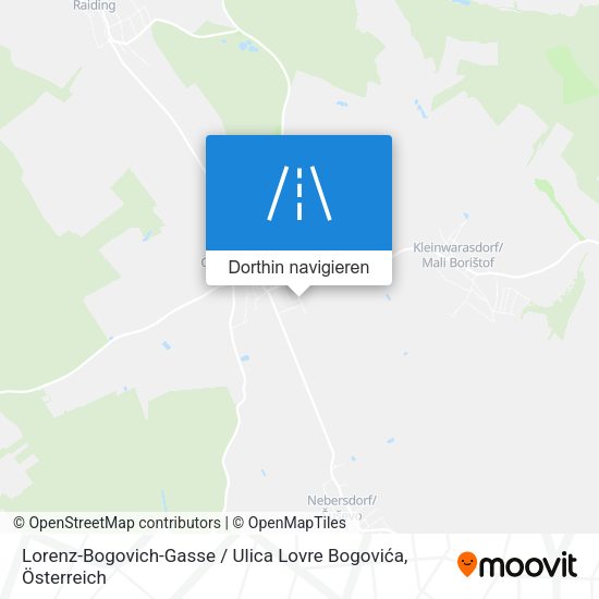 Lorenz-Bogovich-Gasse / Ulica Lovre Bogovića Karte