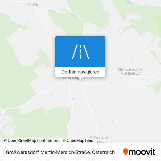 Großwarasdorf Martin-Mersich-Straße Karte