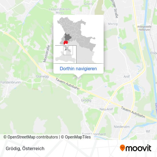 Grödig Karte