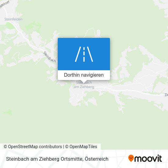 Steinbach am Ziehberg Ortsmitte Karte