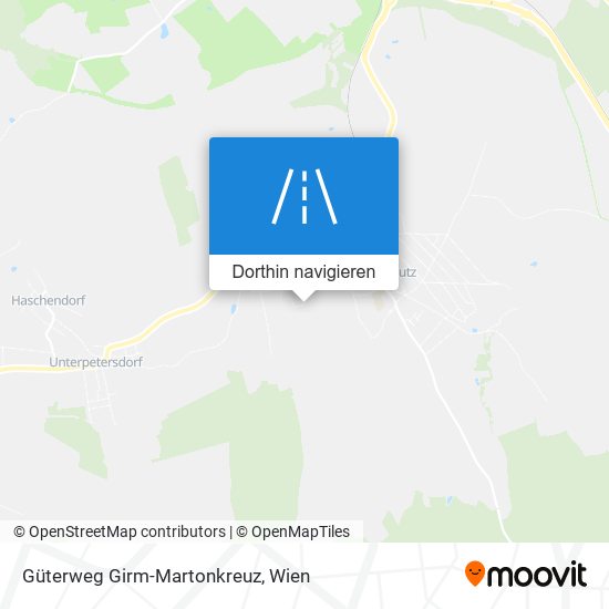 Güterweg Girm-Martonkreuz Karte