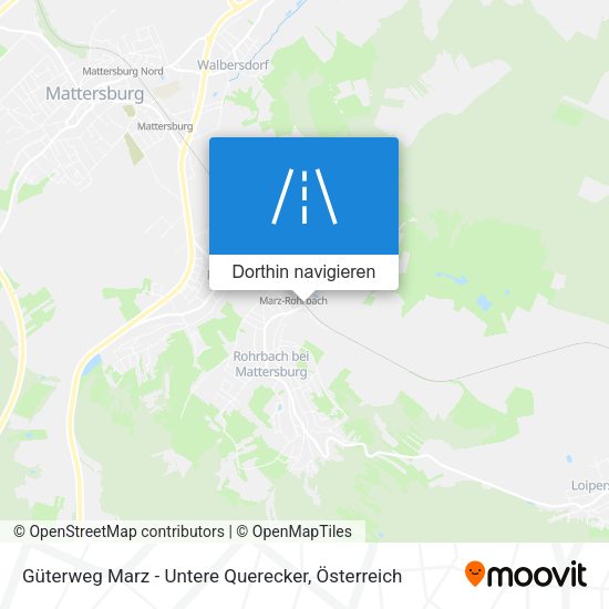Güterweg Marz - Untere Querecker Karte