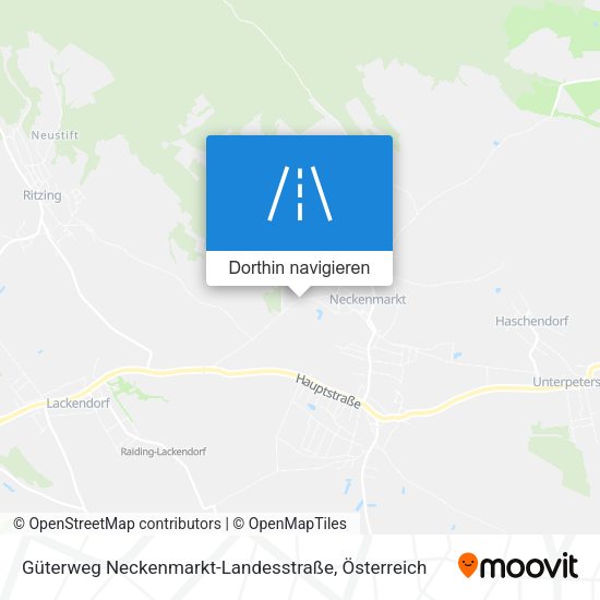 Güterweg Neckenmarkt-Landesstraße Karte