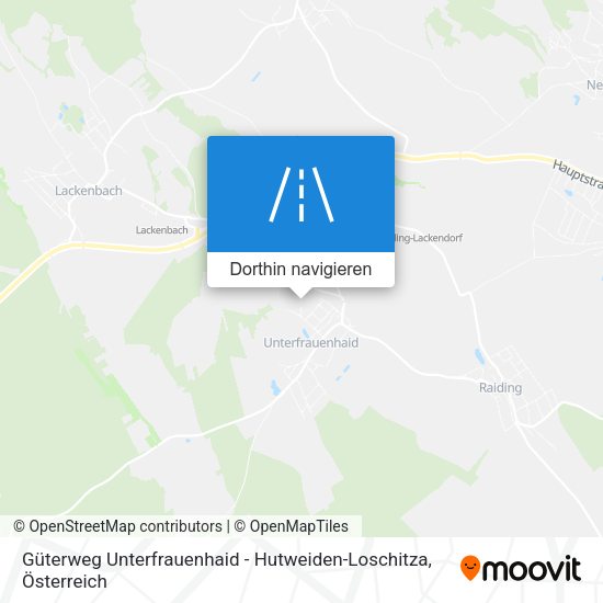 Güterweg Unterfrauenhaid - Hutweiden-Loschitza Karte