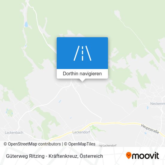 Güterweg Ritzing - Kräftenkreuz Karte