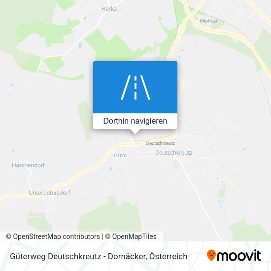 Güterweg Deutschkreutz - Dornäcker Karte