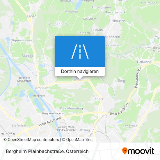 Bergheim Plainbachstraße Karte