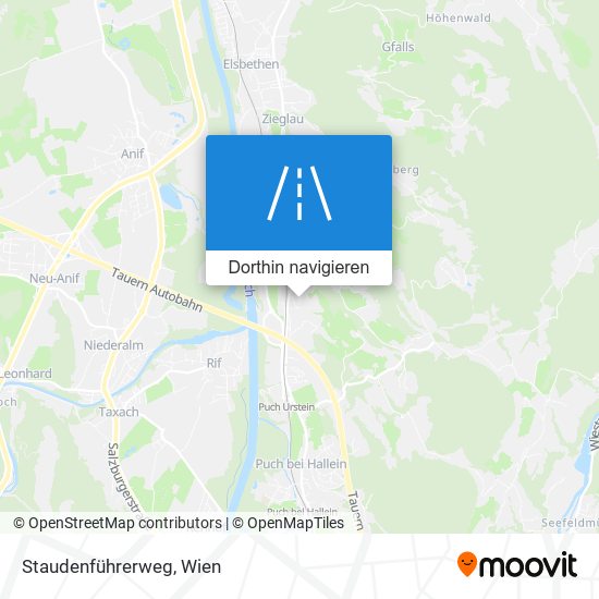 Staudenführerweg Karte