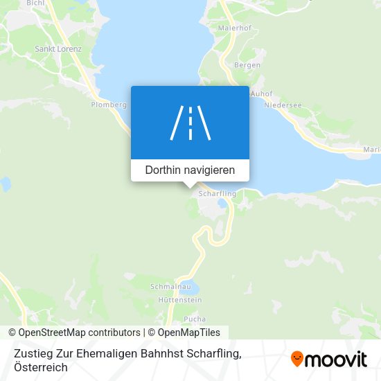 Zustieg Zur Ehemaligen Bahnhst Scharfling Karte