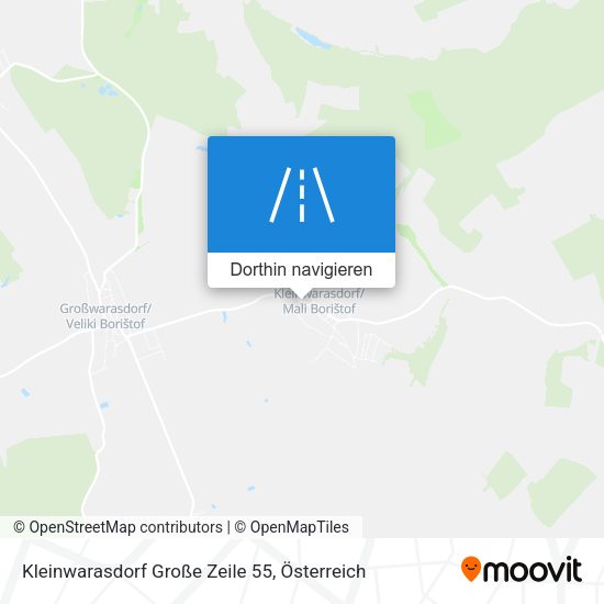 Kleinwarasdorf Große Zeile 55 Karte