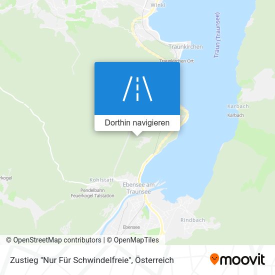 Zustieg "Nur Für Schwindelfreie" Karte