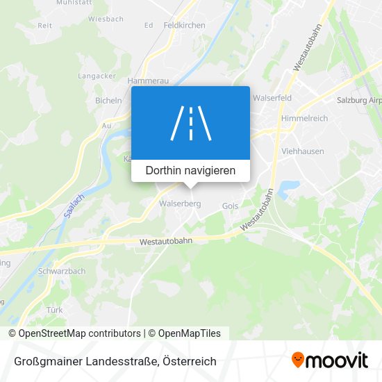 Großgmainer Landesstraße Karte