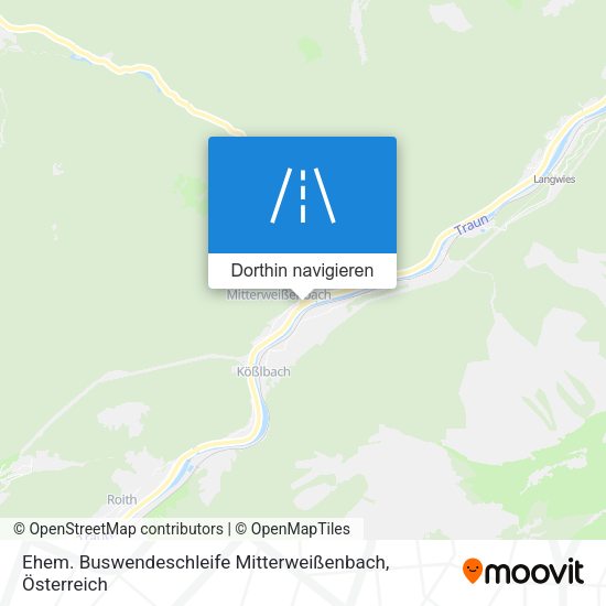 Ehem. Buswendeschleife Mitterweißenbach Karte