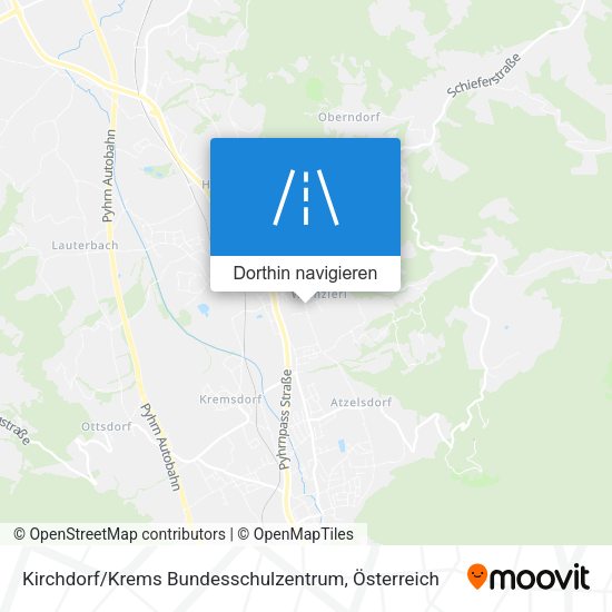 Kirchdorf / Krems Bundesschulzentrum Karte