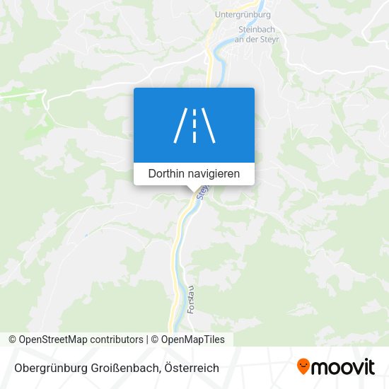 Obergrünburg Groißenbach Karte