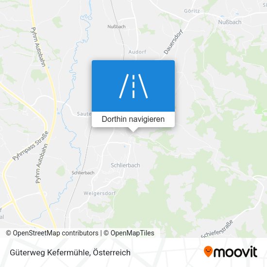 Güterweg Kefermühle Karte