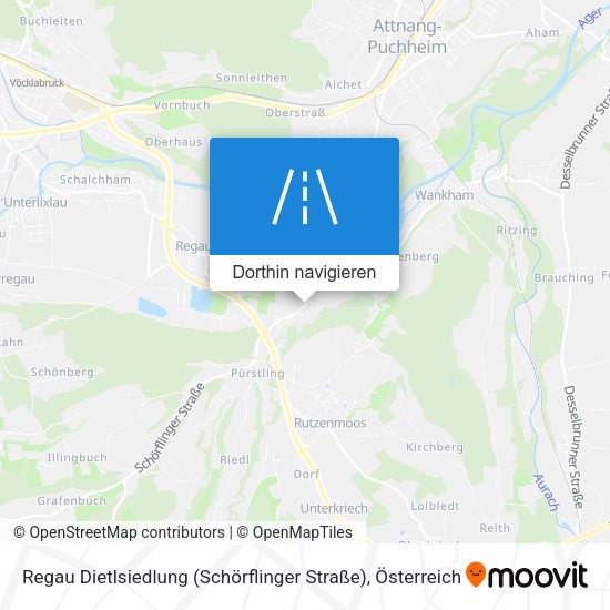 Regau Dietlsiedlung (Schörflinger Straße) Karte