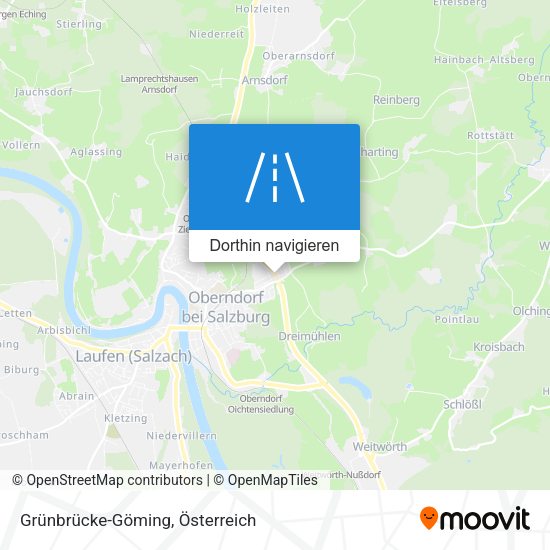 Grünbrücke-Göming Karte