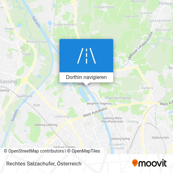 Rechtes Salzachufer Karte