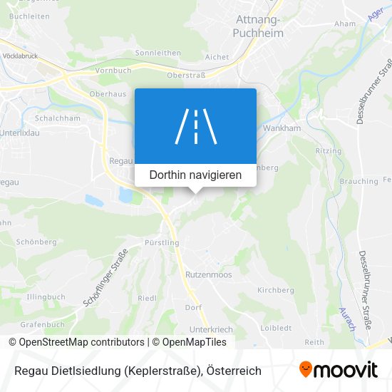 Regau Dietlsiedlung (Keplerstraße) Karte