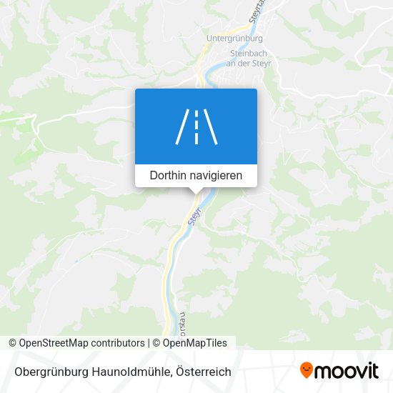 Obergrünburg Haunoldmühle Karte