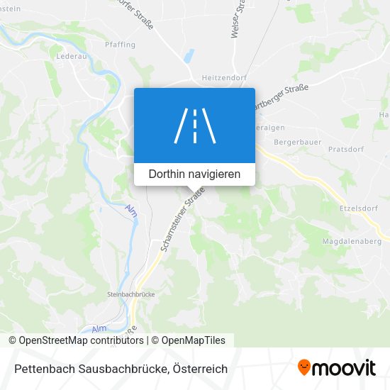 Pettenbach Sausbachbrücke Karte