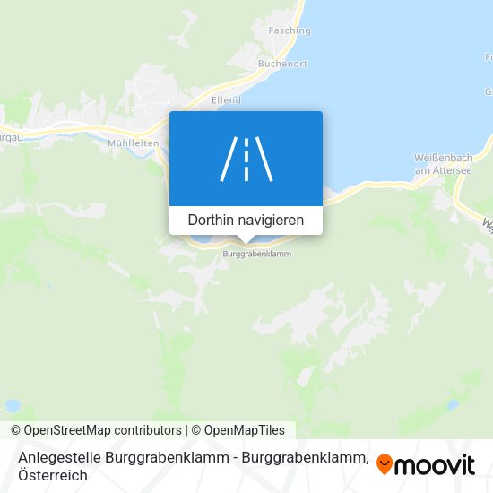 Anlegestelle Burggrabenklamm - Burggrabenklamm Karte