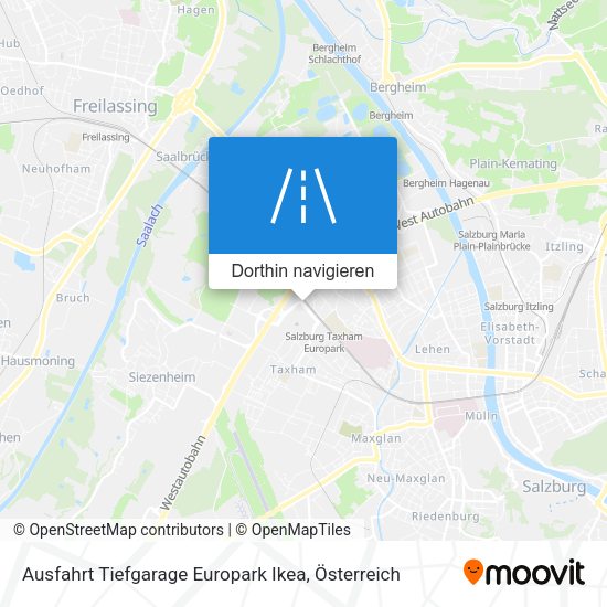 Ausfahrt Tiefgarage Europark Ikea Karte