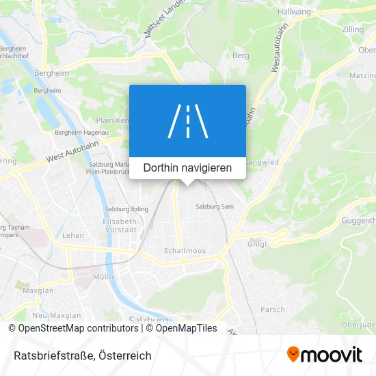 Ratsbriefstraße Karte