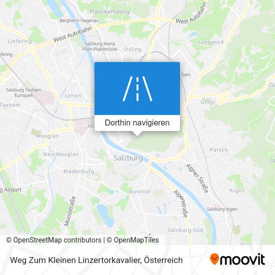 Weg Zum Kleinen Linzertorkavalier Karte